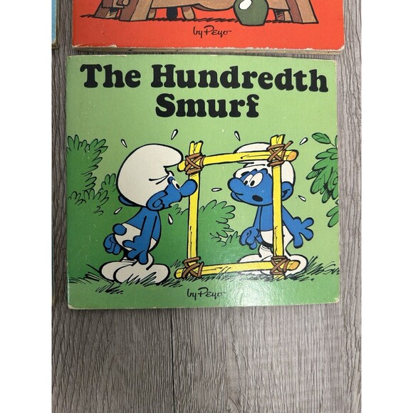 Smurf Mini Storybooks by Peyo Set of 4 Paperback 1980 1982 Smurf In The Air - Picture 5 of 13